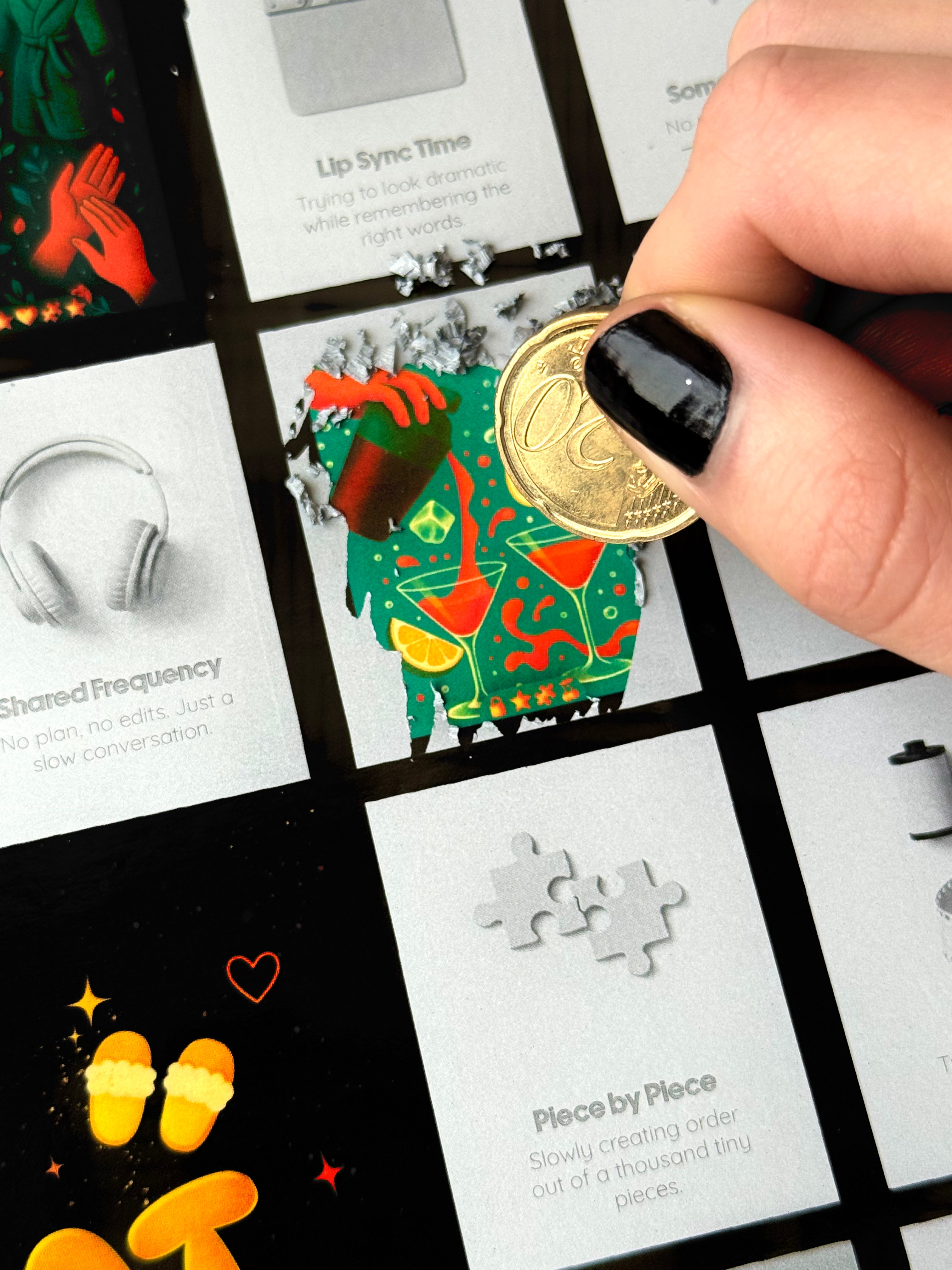 50 Dates at Home: Scratch-off Poster