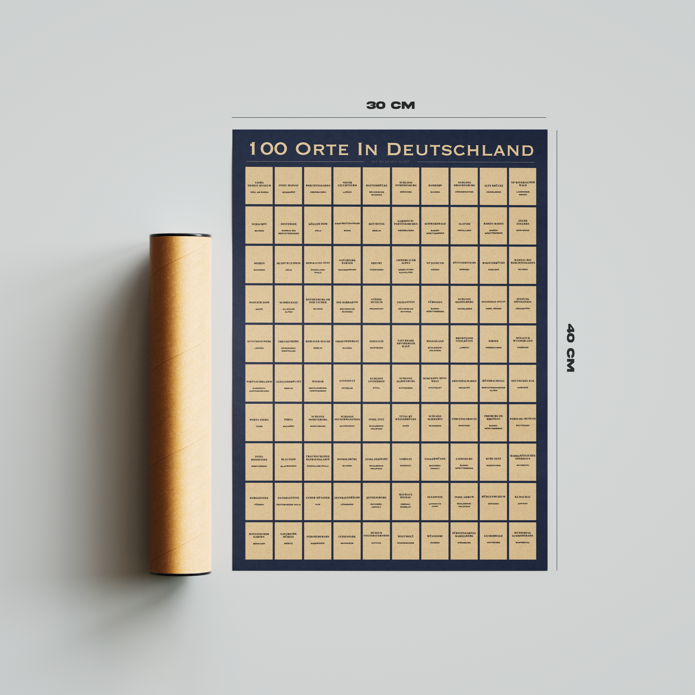 100 Orte in Deutschland